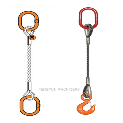 Wire Rope Sling-One Leg Master Link To Hook/Master Link