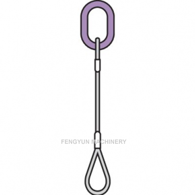 Wire Rope Sling – Single Leg Master Link To Soft Eye/Thimble Eye