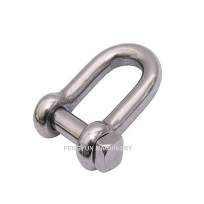 Stainless Steel Square Head Pin D Shackle