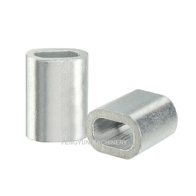 Aluminium Wire Rope Ferrule Oval Shape